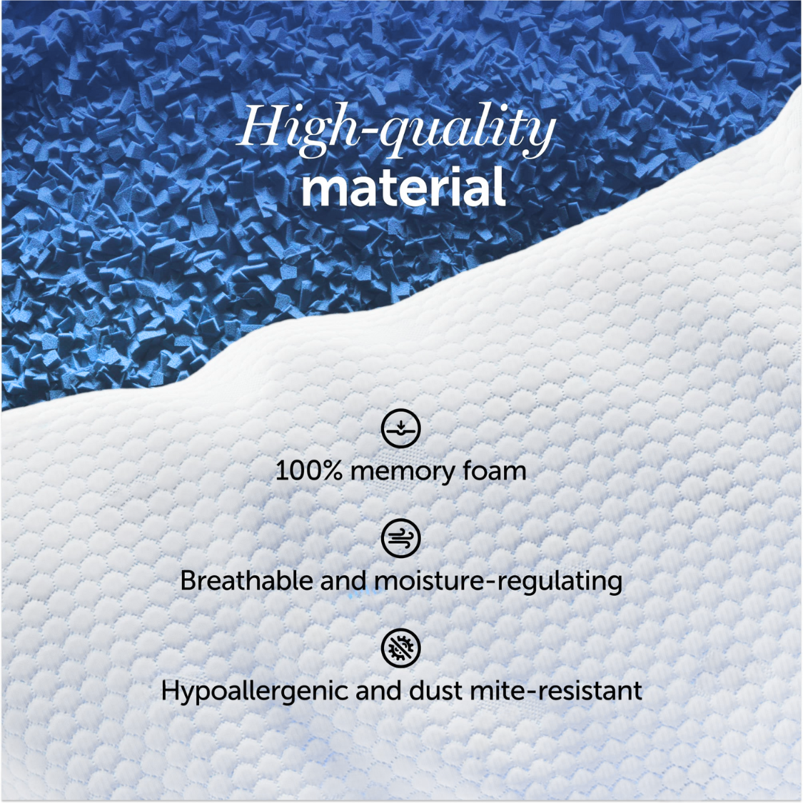 Ryvolabs Adjustable Pillow - For Side, Back, Stomach Sleepers